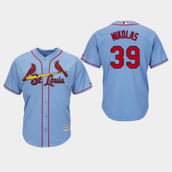 Men's St. Louis Cardinals #39 Miles Mikolas Blue Cool Base Stitched MLB Jersey Men's St. Louis Cardinals #39 Miles Mikolas Blue Cool Base Stitched MLB Jersey