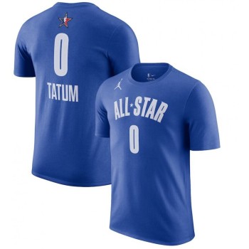 Men's #0 Jayson Tatum Blue 2023 NBA All-Star Game Name & Number T-Shirt Men's #0 Jayson Tatum Blue 2023 NBA All-Star Game Name & Number T-Shirt