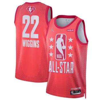 Men's 2022 All-Star #22 Andrew Wiggins Maroon Stitched Jersey Men's 2022 All-Star #22 Andrew Wiggins Maroon Stitched Jersey