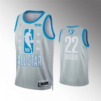 Men's 2022 All-Star #22 Jimmy Butler Gray Stitched Jersey Men's 2022 All-Star #22 Jimmy Butler Gray Stitched Jersey