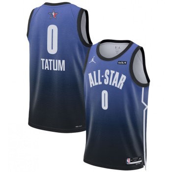 Men's 2023 All-Star #0 Jayson Tatum Blue Game Swingman Stitched Basketball Jersey Men's 2023 All-Star #0 Jayson Tatum Blue Game Swingman Stitched Basketball Jersey