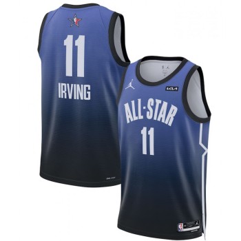 Men's 2023 All-Star #11 Kyrie Irving Blue Game Swingman Stitched Basketball Jersey Men's 2023 All-Star #11 Kyrie Irving Blue Game Swingman Stitched Basketball Jersey