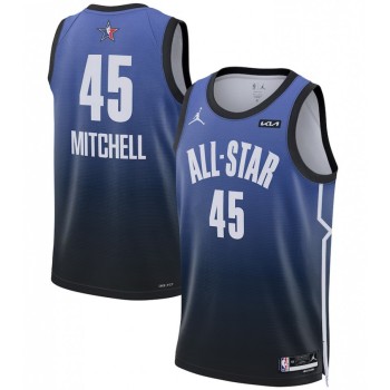 Men's 2023 All-Star #45 Donovan Mitchell Blue Game Swingman Stitched Basketball Jersey Men's 2023 All-Star #45 Donovan Mitchell Blue Game Swingman Stitched Basketball Jersey
