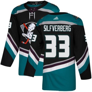 Men's Anaheim Ducks #33 Jakob Silfverberg Black Stitched NHL Jersey