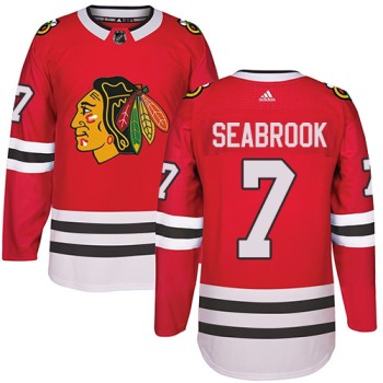 Men's Chicago Blackhawks #7 Brent Seabrook Red Stitched NHL Jersey Men's Chicago Blackhawks #7 Brent Seabrook Red Stitched NHL Jersey