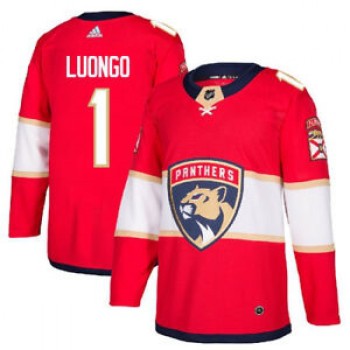 Men's Florida Panthers #1 Roberto Luongo Red Stitched NHL Jersey Men's Florida Panthers #1 Roberto Luongo Red Stitched NHL Jersey