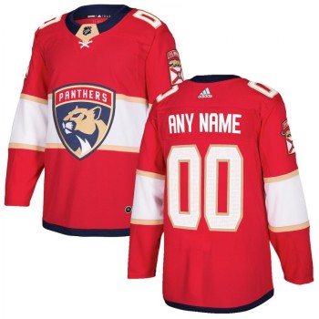 Men's Florida Panthers Personalized Authentic Red Home Stitched NHL Jersey