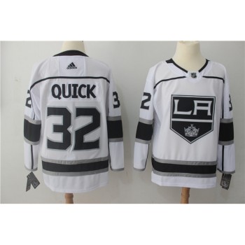 Men's Los Angeles Kings #32 Jonathan Quick White Stitched NHL Jersey Men's Los Angeles Kings #32 Jonathan Quick White Stitched NHL Jersey