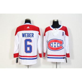 Men's Montreal Canadiens #6 Shea Weber White Stitched NHL Jersey Men's Montreal Canadiens #6 Shea Weber White Stitched NHL Jersey