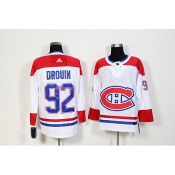 Men's Montreal Canadiens #92 Jonathan Drouin White Stitched NHL Jersey Men's Montreal Canadiens #92 Jonathan Drouin White Stitched NHL Jersey