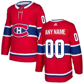 Men's Montreal Canadiens Personalized Authentic Red Home Stitched NHL Jersey Men's Montreal Canadiens Personalized Authentic Red Home Stitched NHL Jersey