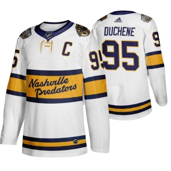 Men's Nashville Predators #95 Matt Duchene White Stitched NHL Jersey Men's Nashville Predators #95 Matt Duchene White Stitched NHL Jersey