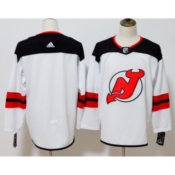 Men's New Jersey Devils White Stitched NHL Jersey Men's New Jersey Devils White Stitched NHL Jersey