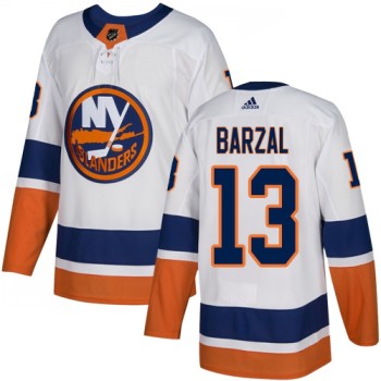 Men's New York Islanders #13 Mathew Barzal White Stitched NHL Jersey Men's New York Islanders #13 Mathew Barzal White Stitched NHL Jersey