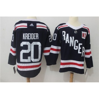 Men's New York Rangers #20 Jimmy Vesey Navy 2018 Winter Classic Authentic Stitched NHL Jersey Men's New York Rangers #20 Jimmy Vesey Navy 2018 Winter Classic Authentic Stitched NHL Jersey