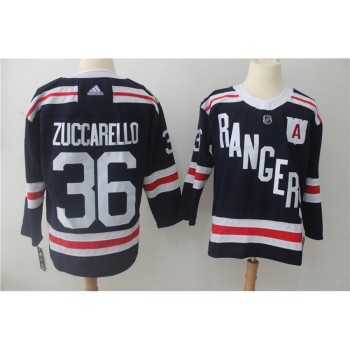 Men's New York Rangers #36 Mats Zuccarello Navy 2018 Winter Classic Authentic Stitched NHL Jersey Men's New York Rangers #36 Mats Zuccarello Navy 2018 Winter Classic Authentic Stitched NHL Jersey