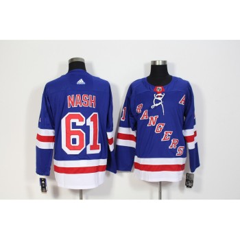 Men's New York Rangers #61 Rick Nash Royal Blue Stitched NHL Jersey Men's New York Rangers #61 Rick Nash Royal Blue Stitched NHL Jersey