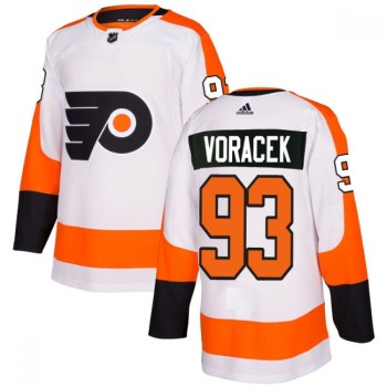Men's Philadelphia Flyers #93 Jakub Voracek White Stitched NHL Jersey