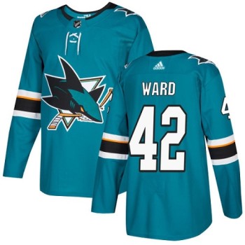 Men's San Jose Sharks #42 Joel Ward Teal Stitched NHL Jersey Men's San Jose Sharks #42 Joel Ward Teal Stitched NHL Jersey