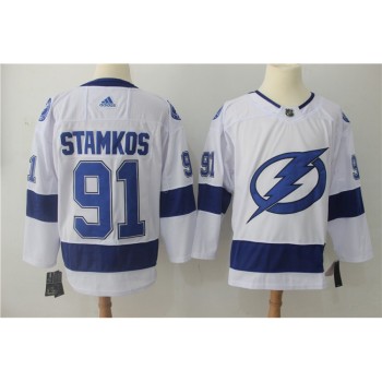 Men's Tampa Bay Lightning #91 Steve Stamkos White Stitched NHL Jersey Men's Tampa Bay Lightning #91 Steve Stamkos White Stitched NHL Jersey