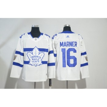 Men's Toronto Maple Leafs #16 Mitchell Marner White 2018 NHL Stadium Series Stitched NHL Jersey Men's Toronto Maple Leafs #16 Mitchell Marner White 2018 NHL Stadium Series Stitched NHL Jersey