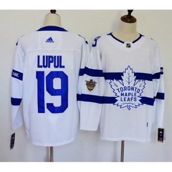 Men's Toronto Maple Leafs #19 Joffrey Lupul White 2018 NHL Stadium Series Stitched NHL Jersey