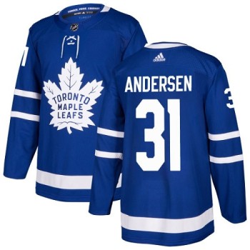 Men's Toronto Maple Leafs #31 Frederik Andersen Blue Stitched NHL Jersey Men's Toronto Maple Leafs #31 Frederik Andersen Blue Stitched NHL Jersey