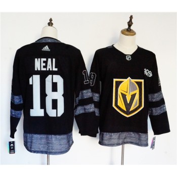 Men's Vegas Golden Knights #18 James Neal Black 1917-2017 100th Anniversary Stitched NHL Jersey Men's Vegas Golden Knights #18 James Neal Black 1917-2017 100th Anniversary Stitched NHL Jersey