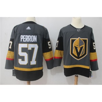 Men's Vegas Golden Knights #57 David Perron Grey Stitched NHL Jersey Men's Vegas Golden Knights #57 David Perron Grey Stitched NHL Jersey
