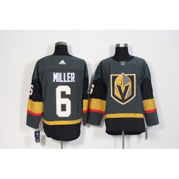Men's Vegas Golden Knights #6 Colin Miller Grey Stitched NHL Jersey Men's Vegas Golden Knights #6 Colin Miller Grey Stitched NHL Jersey