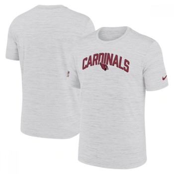 Men's Arizona Cardinals White Sideline Velocity Stack Performance T-Shirt Men's Arizona Cardinals White Sideline Velocity Stack Performance T-Shirt
