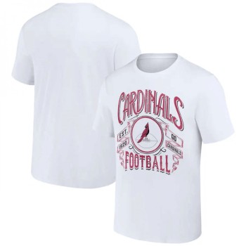 Men's Arizona Cardinals White x Darius Rucker Collection Vintage Football T-Shirt Men's Arizona Cardinals White x Darius Rucker Collection Vintage Football T-Shirt