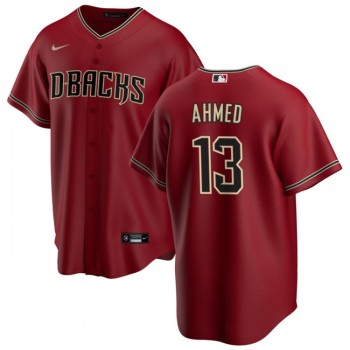 Men's Arizona Diamondbacks #13 Nick Ahmed Red Cool Base Stitched Baseball Jersey Men's Arizona Diamondbacks #13 Nick Ahmed Red Cool Base Stitched Baseball Jersey