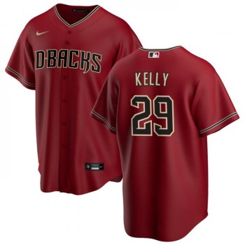 Men's Arizona Diamondbacks #29 Merrill Kelly Red Cool Base Stitched Baseball Jersey Men's Arizona Diamondbacks #29 Merrill Kelly Red Cool Base Stitched Baseball Jersey