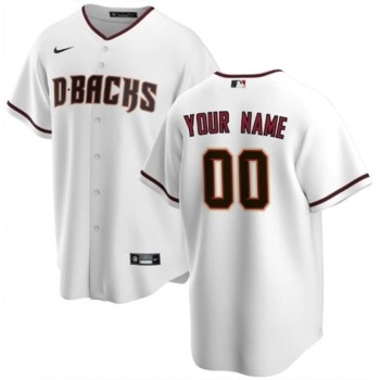 Youth Arizona Diamondbacks White Stitched Baseball Custom Jersey