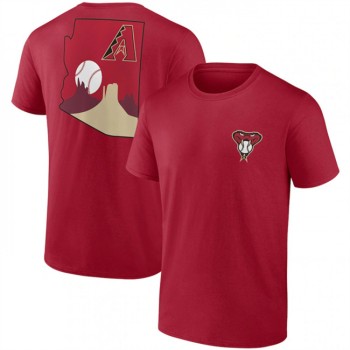 Men's Arizona Diamondbacks Red Iconic Bring It T-Shirt Men's Arizona Diamondbacks Red Iconic Bring It T-Shirt