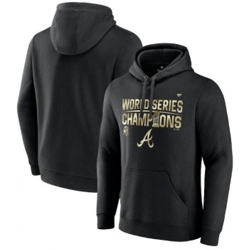 Men's Atlanta Braves 2021 Black World Series Champions Pullover Hoodie Men's Atlanta Braves 2021 Black World Series Champions Pullover Hoodie