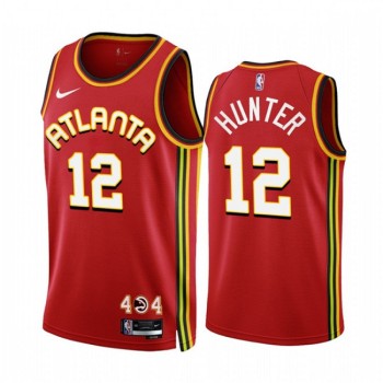 Men's Atlanta Hawks #12 De'Andre Hunter 2022/23 Red Icon Edition Stitched Jersey Men's Atlanta Hawks #12 De'Andre Hunter 2022/23 Red Icon Edition Stitched Jersey