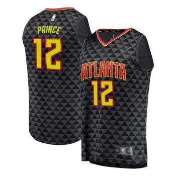 Men's Atlanta Hawks #12 Taurean Prince Black Stitched NBA Jersey Men's Atlanta Hawks #12 Taurean Prince Black Stitched NBA Jersey
