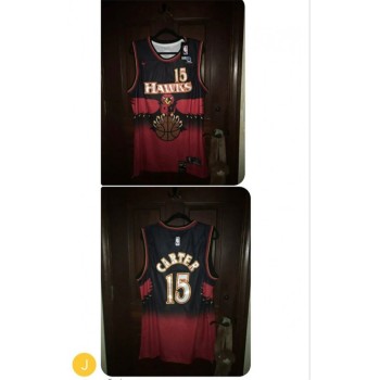 Men's Atlanta Hawks #15 Vince Carter Stitched NBA Jersey Men's Atlanta Hawks #15 Vince Carter Stitched NBA Jersey