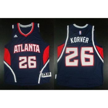 Men's Atlanta Hawks #26 Kyle Korver Navy Stitched Basketball Jersey Men's Atlanta Hawks #26 Kyle Korver Navy Stitched Basketball Jersey