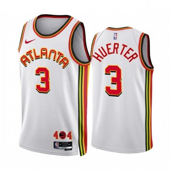 Men's Atlanta Hawks #3 Kevin Huerter 2022/23 White Association Edition Stitched Jersey Men's Atlanta Hawks #3 Kevin Huerter 2022/23 White Association Edition Stitched Jersey