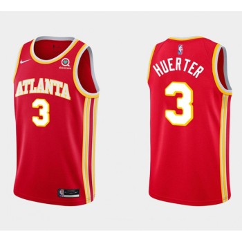 Men's Atlanta Hawks #3 Kevin Huerter Red Stitched NBA Jersey Men's Atlanta Hawks #3 Kevin Huerter Red Stitched NBA Jersey