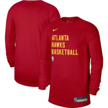 Men's Atlanta Hawks Red 2023/24 Legend On-Court Practice Long Sleeve T-Shirt Men's Atlanta Hawks Red 2023/24 Legend On-Court Practice Long Sleeve T-Shirt