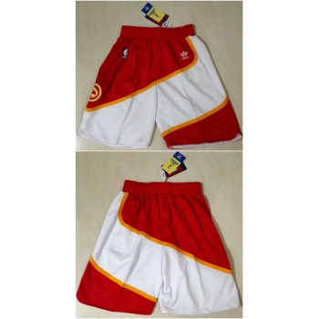 Men's Atlanta Hawks Red/White Shorts (Run Smaller) Men's Atlanta Hawks Red/White Shorts (Run Smaller)
