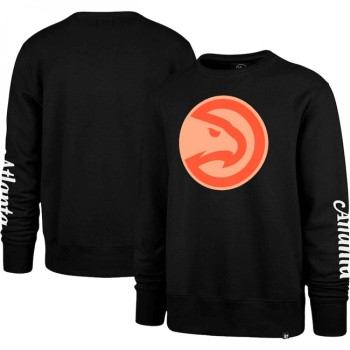 Men's Atlanta Hawks '47 Black 2022/23 City Edition Two-Peat Headline Pullover Sweatshirt Men's Atlanta Hawks '47 Black 2022/23 City Edition Two-Peat Headline Pullover Sweatshirt