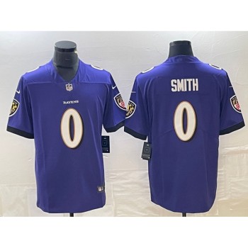 Men's Baltimore Ravens #0 Roquan Smith Purple Vapor Untouchable Limited Football Jersey Men's Baltimore Ravens #0 Roquan Smith Purple Vapor Untouchable Limited Football Jersey