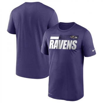 Men's Baltimore Ravens 2020 Purple Sideline Impact Legend Performance T-Shirt Men's Baltimore Ravens 2020 Purple Sideline Impact Legend Performance T-Shirt
