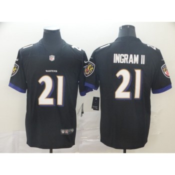 Men's Baltimore Ravens #21 Mark Ingram II Black Vapor Untouchable Stitched NFL Jersey Men's Baltimore Ravens #21 Mark Ingram II Black Vapor Untouchable Stitched NFL Jersey