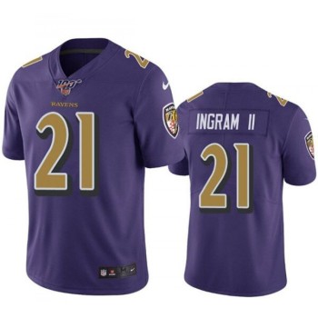 Men's Baltimore Ravens #21 Mark Ingram II Purple Color Rush Limited NFL Jersey Men's Baltimore Ravens #21 Mark Ingram II Purple Color Rush Limited NFL Jersey